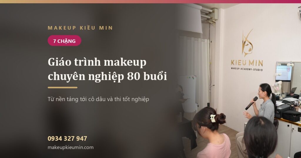 Makeup Kiều Min — banner giao trinh makeup 80 buoi