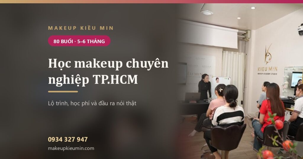 Makeup Kiều Min — banner hoc makeup chuyen nghiep tp hcm