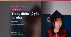 Ảnh bài viết trang điểm kỷ yếu tại nhà của Makeup Kiều Min