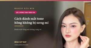 Cách đánh mắt tone hồng không bị sưng mí — chọn sắc hồng theo màu da