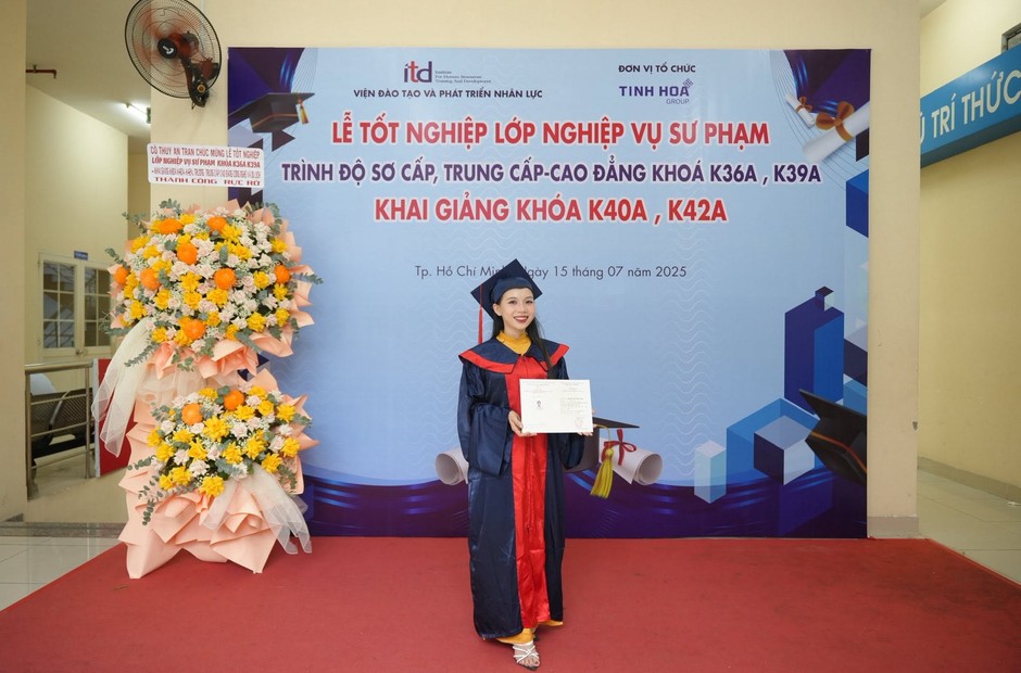 Lễ tốt nghiệp lớp nghiệp vụ sư phạm tháng 7 năm 2025