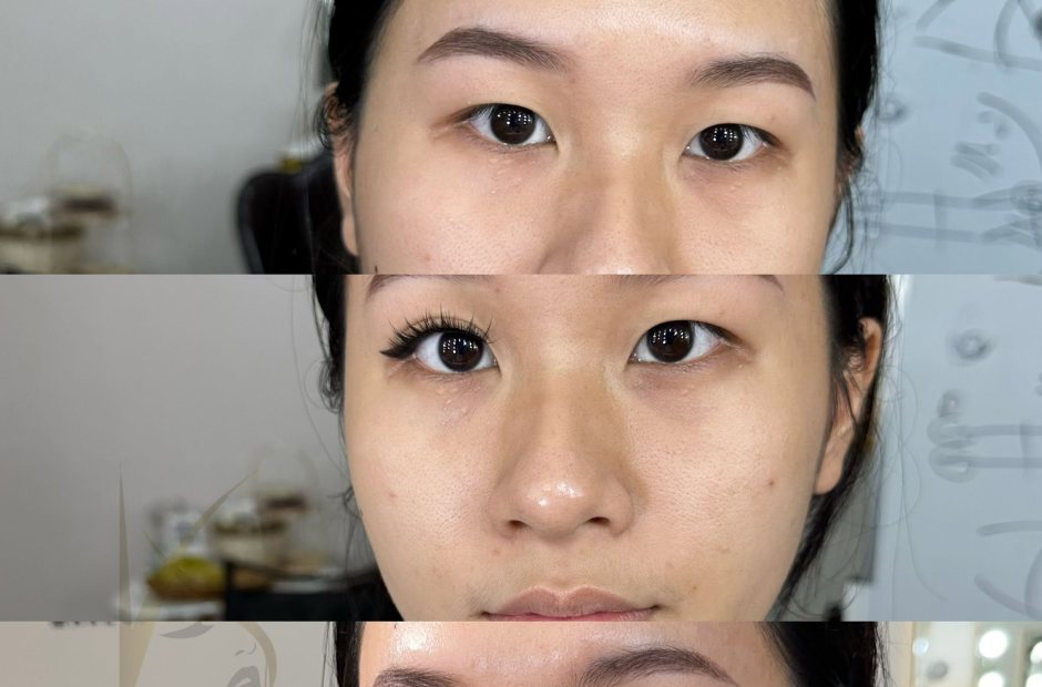 Vùng mắt qua ba bước trang điểm, từ mộc tới hoàn thiện