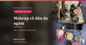 Banner: Makeup cô dâu da ngăm: dặn thợ sao để nền khớp màu cổ và vai