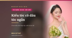 Kiểu tóc cô dâu tóc ngắn: chọn thế nào cho hợp váy cưới và áo dài