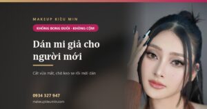 Cách dán mi giả cho người mới bắt đầu — không bong đuôi, không cộm mắt